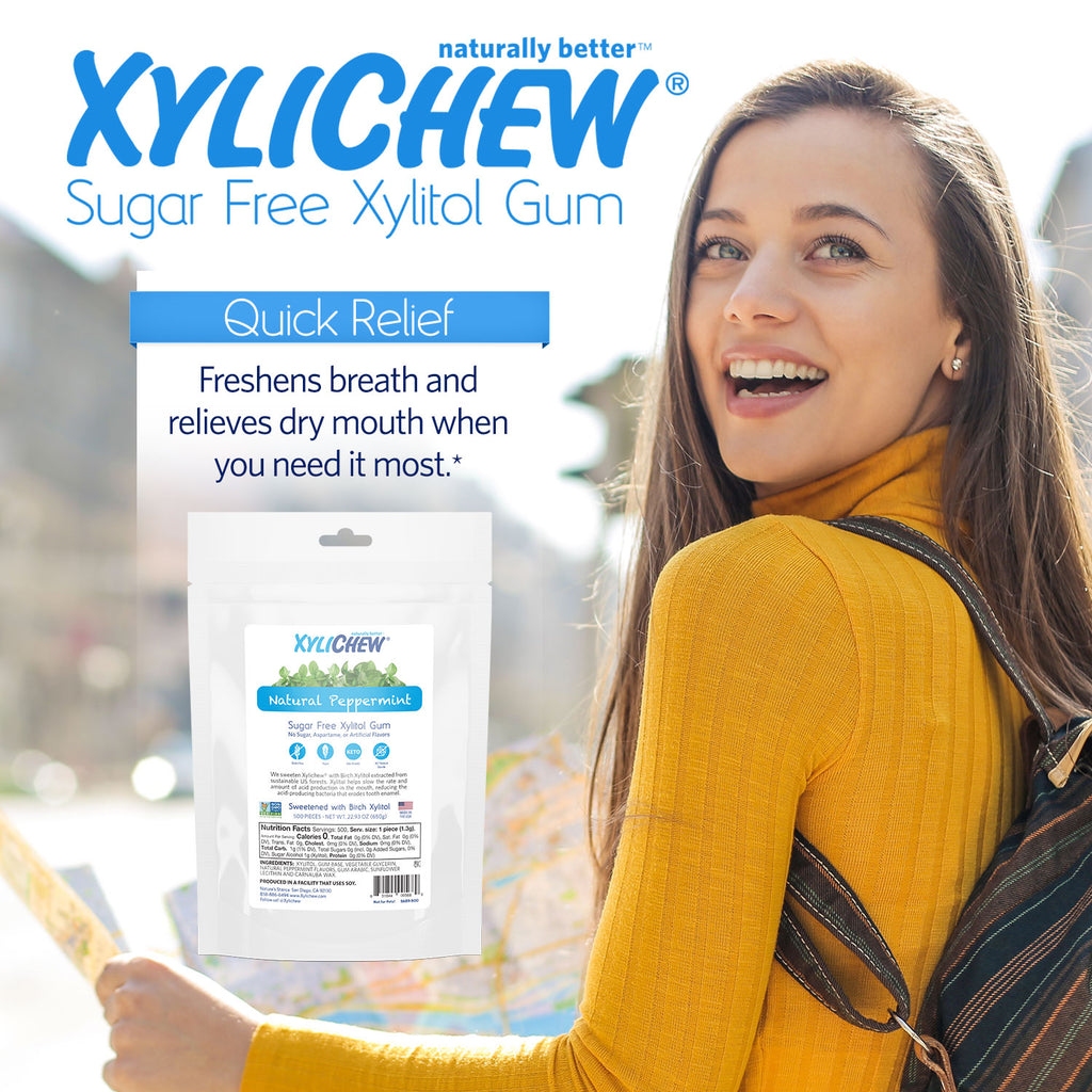 Xylichew Gum Natural Peppermint 500 Pieces