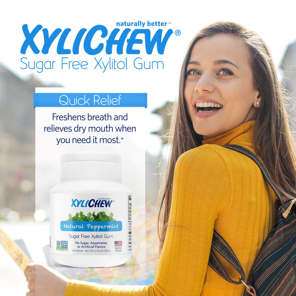 Xylichew Gum - Peppermint Jar - 60 Pieces
